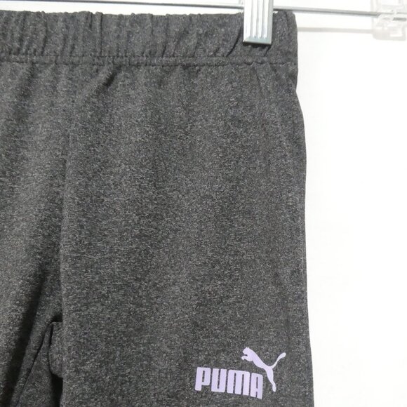 PUMA | size 6x | Charcoal Leggings | Purple Puma Logo on leg - Picture 5 of 16